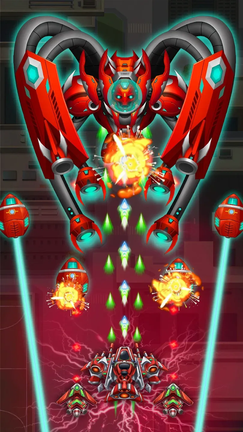 Sky Raptor: самолеты стрелялки v2.5.9 APK Мод (Меню, Урон, Режим бога, Деньги) Screenshot 3 Sky Raptor: самолеты стрелялки v2.5.9 APK Мод (Меню, Урон, Режим бога, Деньги) Screenshot 3