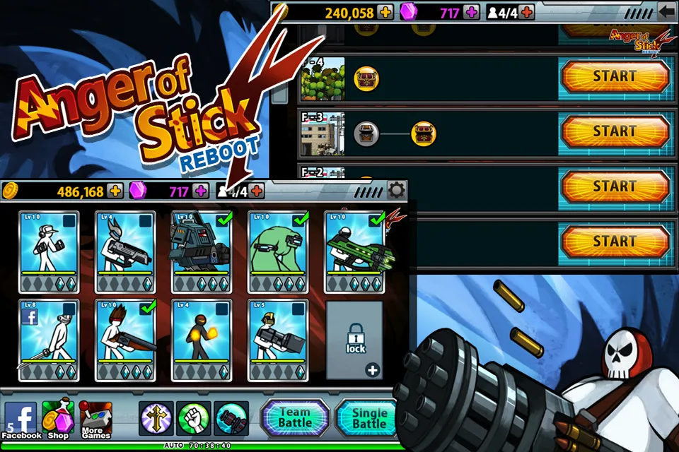 Anger of Stick 4 [мод: много денег] Screenshot 2