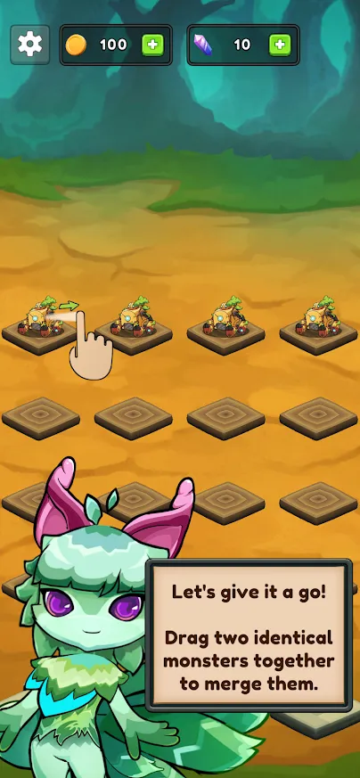 Merge Monsters [мод: бесплатные улучшения] Screenshot 2