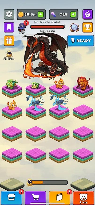 Merge Monsters [мод: бесплатные улучшения] Screenshot 4