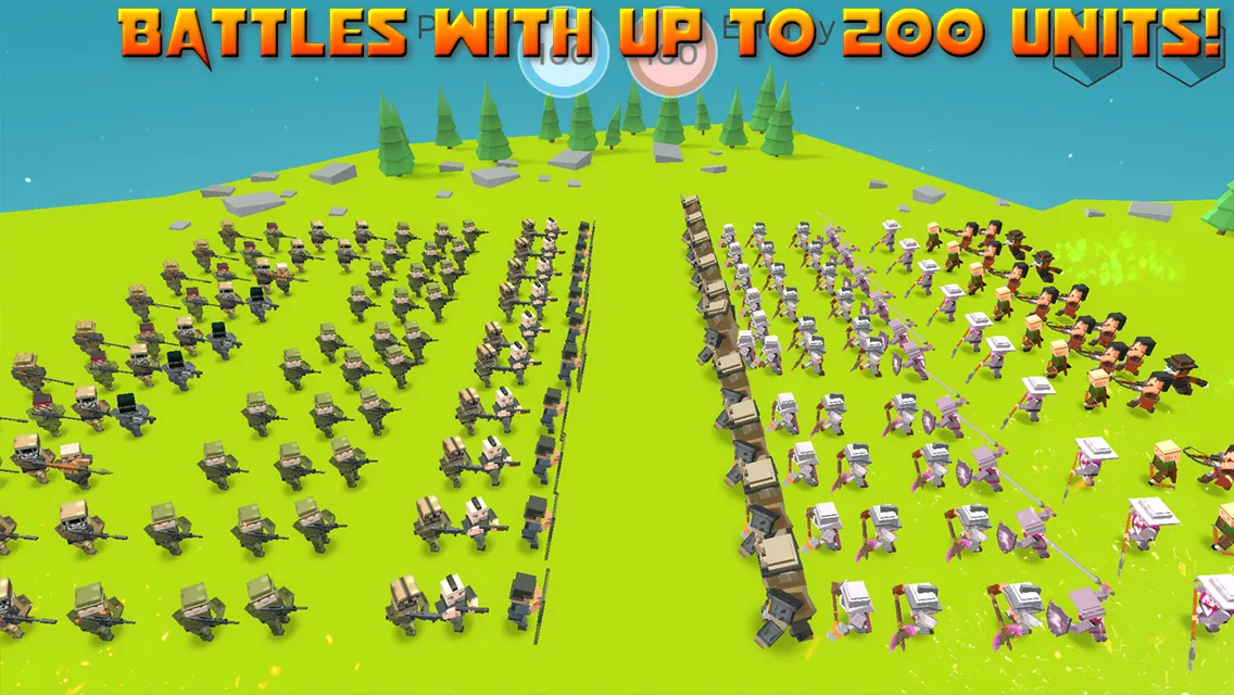 Tactical Battle Simulator [мод: бесплатные покупки] Screenshot 2