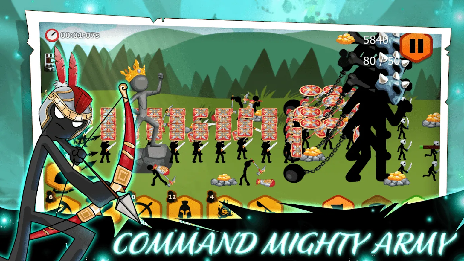 Stickman Battle 2: Empires War [мод: много денег] Screenshot 4