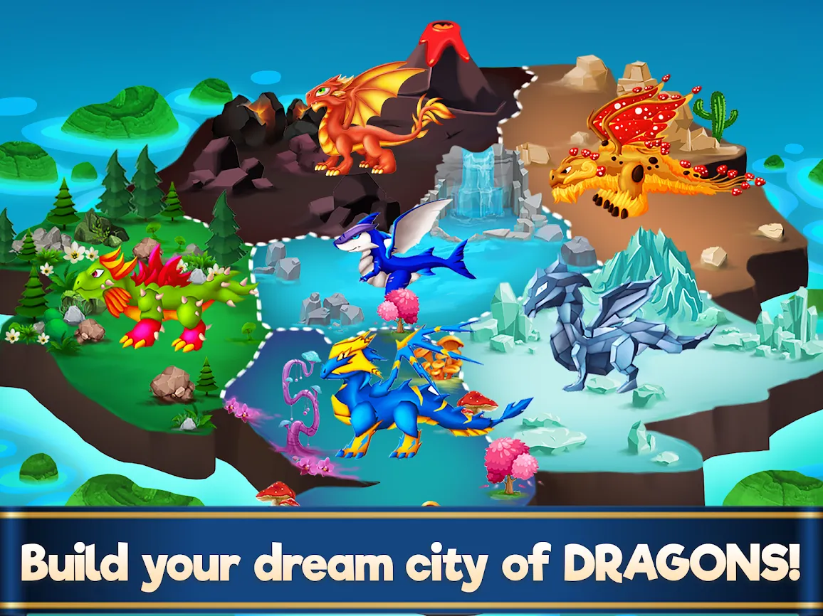 Dragon Paradise City: Breeding War Game [мод: много денег] Screenshot 3