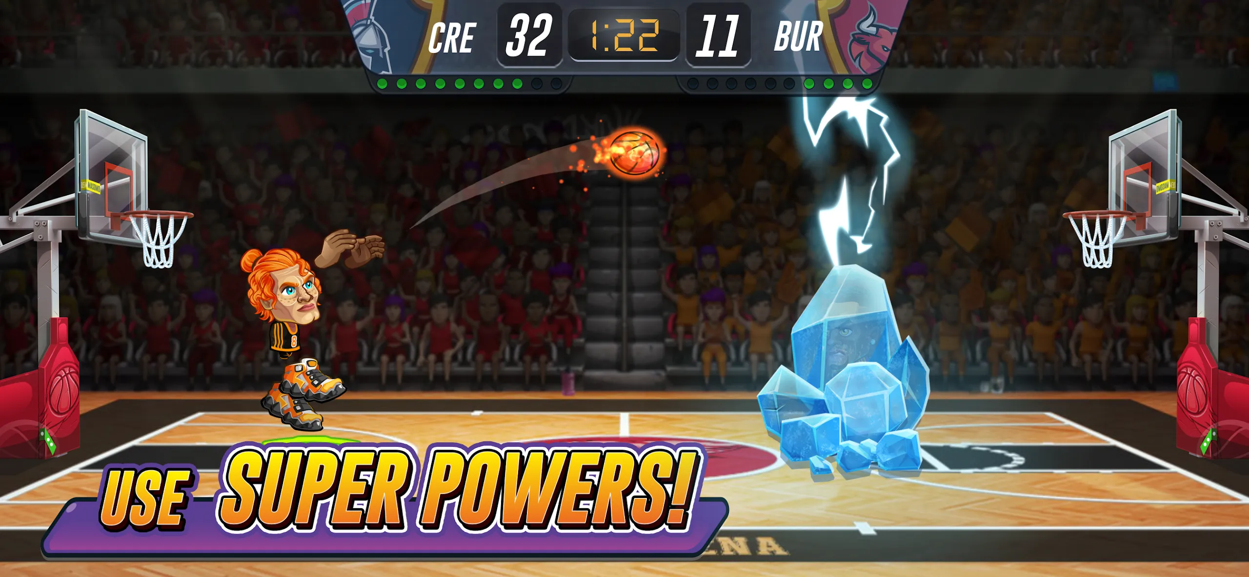Basketball Arena v1.126.1 APK Мод (Меню, Мега Корзина, Заморозка противника) Screenshot 2 Basketball Arena v1.126.1 APK Мод (Меню, Мега Корзина, Заморозка противника) Screenshot 2
