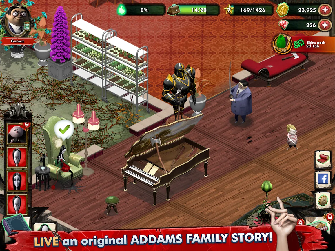 Addams Family: Mystery Mansion [мод: много денег] Screenshot 2