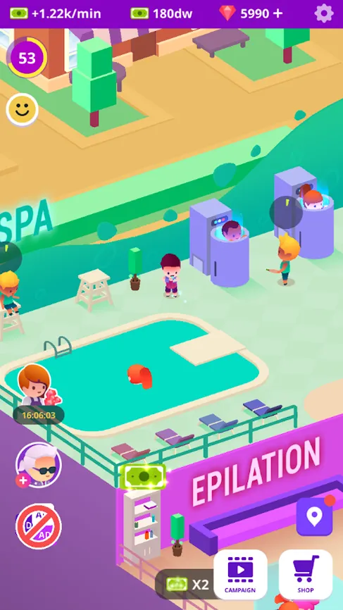 Idle Beauty Salon Tycoon [мод: много денег] Screenshot 5