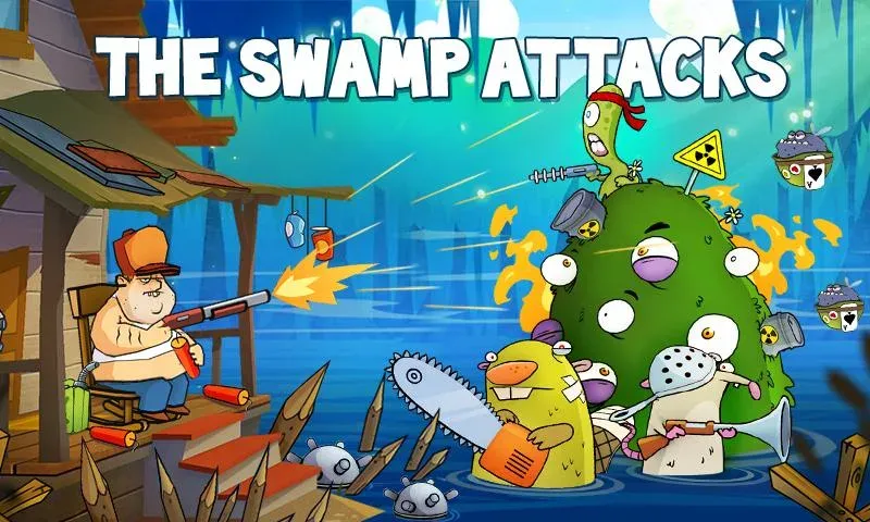 Swamp Attack v4.7.5.0 APK Мод (Много денег) Screenshot 1