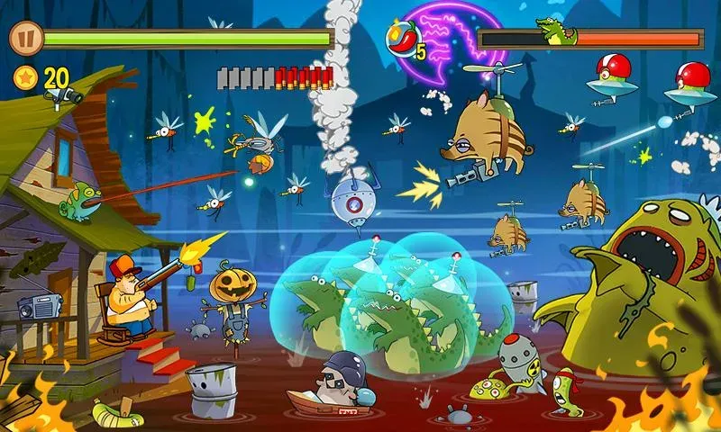 Swamp Attack v4.7.5.0 APK Мод (Много денег) Screenshot 4