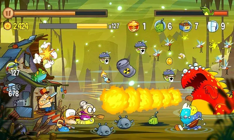Swamp Attack v4.7.5.0 APK Мод (Много денег) Screenshot 5