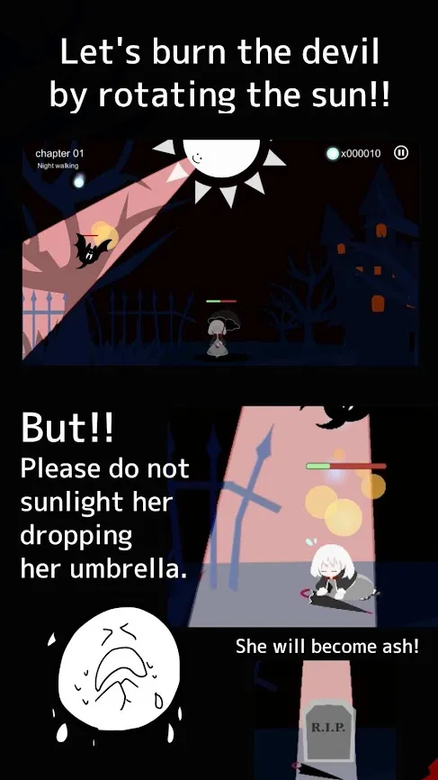 Sun and dark girl. - TERASENE - [мод: много денег] Screenshot 3
