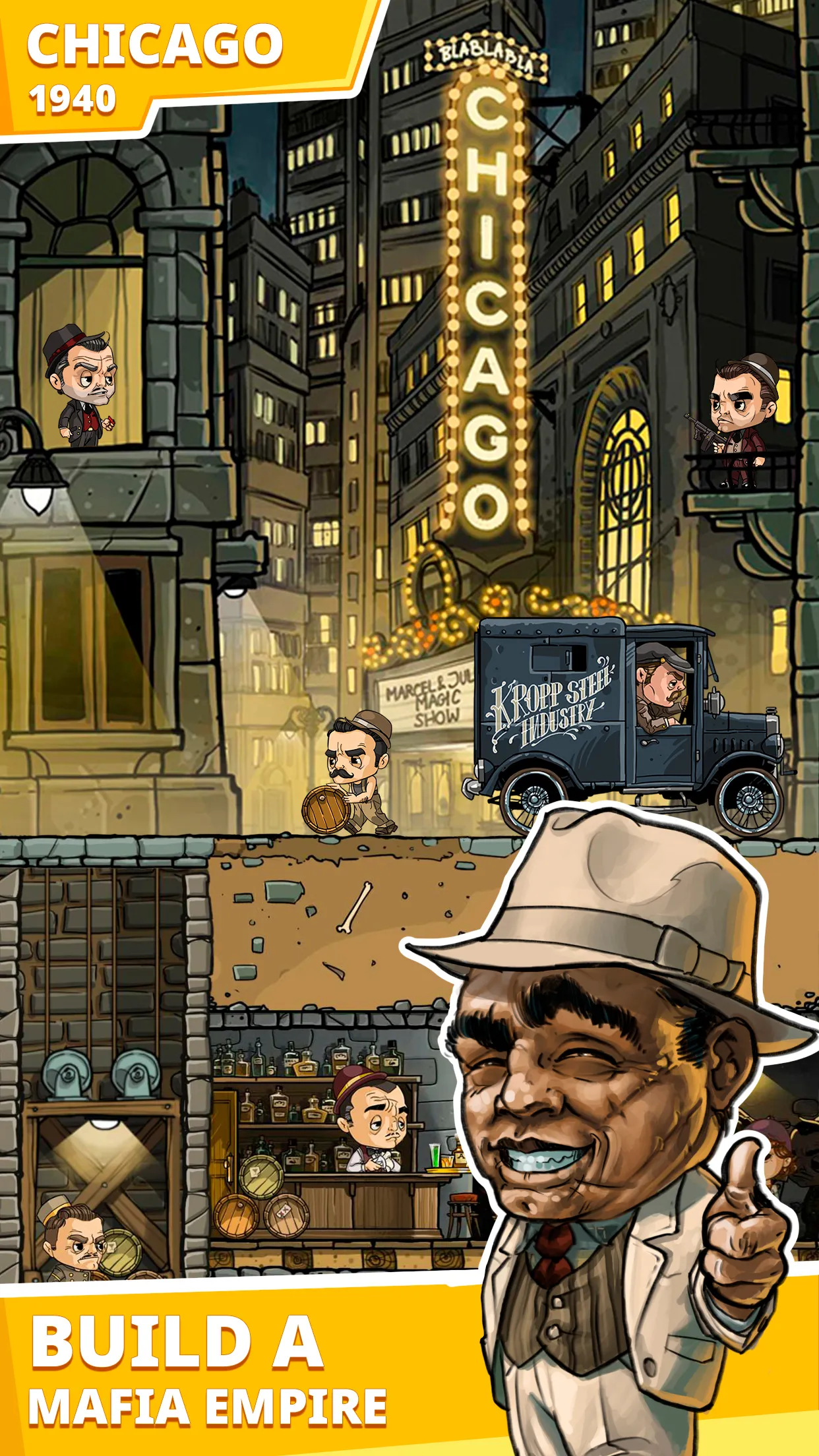 Idle Mafia Boss: Cosa Nostra [мод: много денег] Screenshot 2
