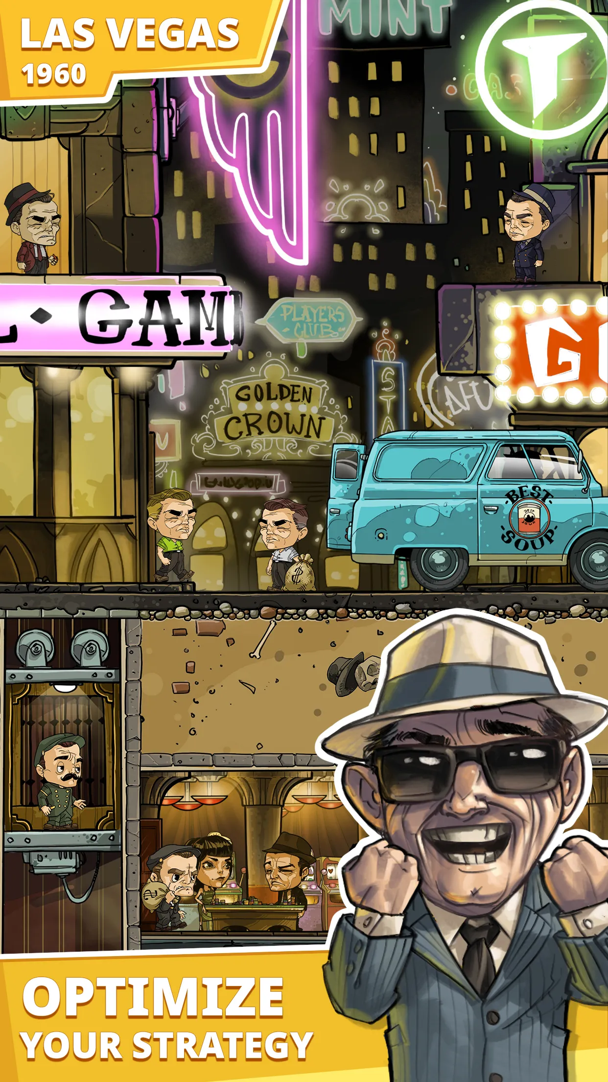 Idle Mafia Boss: Cosa Nostra [мод: много денег] Screenshot 4