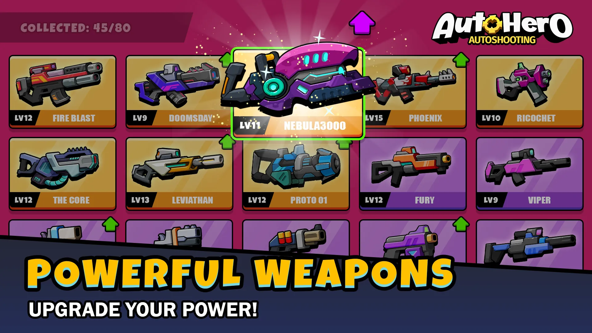 Auto Hero: Auto-shooting game [мод: меню] Screenshot 2