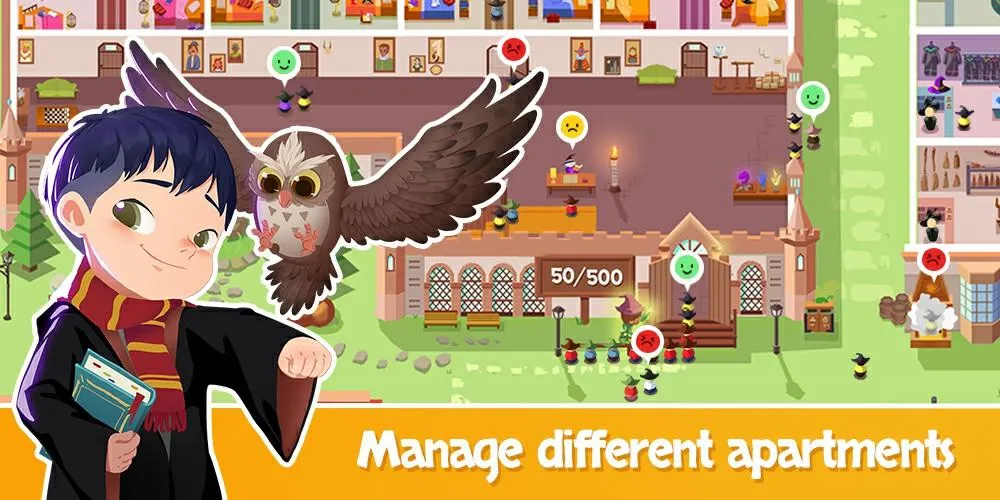Idle Wizard School – Ассамблея Волшебников [мод: много денег] Screenshot 2