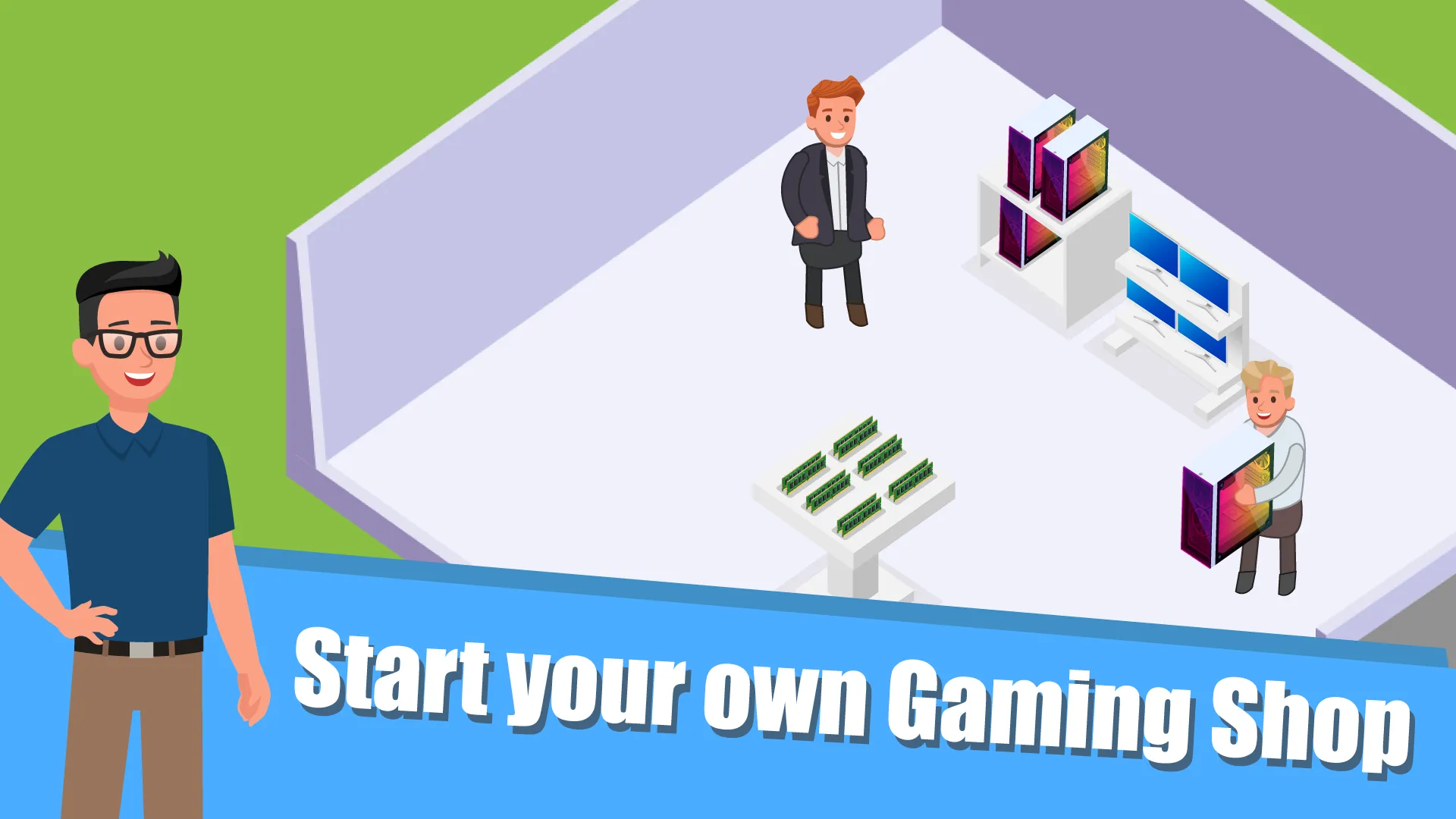 Gaming Shop Tycoon - Idle Game [мод: много денег] Screenshot 2