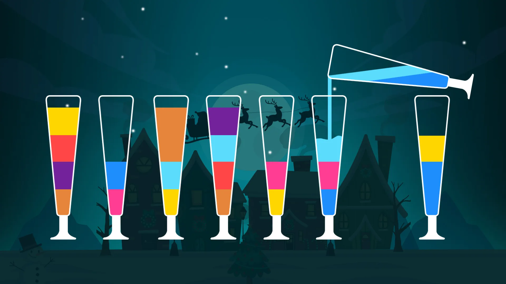 Water Sort - Color Puzzle Game [мод: бесплатные покупки] Screenshot 3