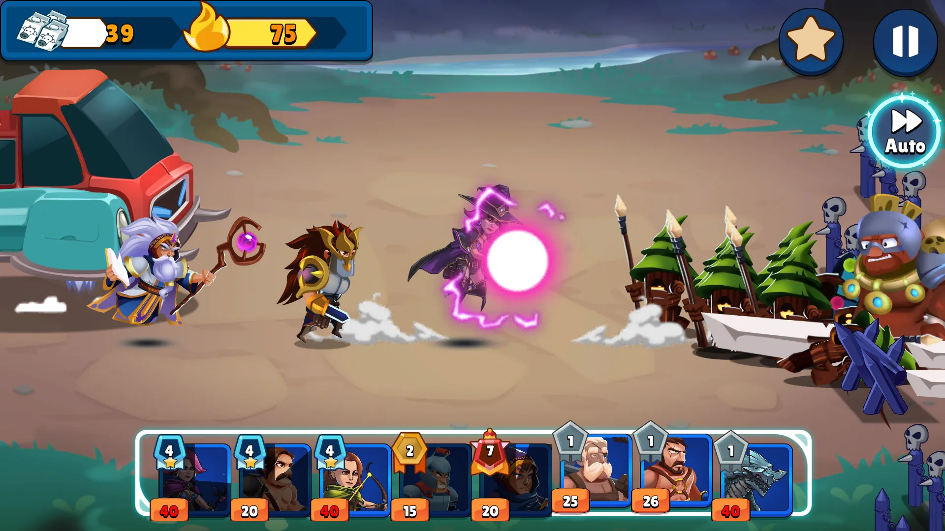 Chaotic War 3: Legendary army [мод: много денег] Screenshot 2