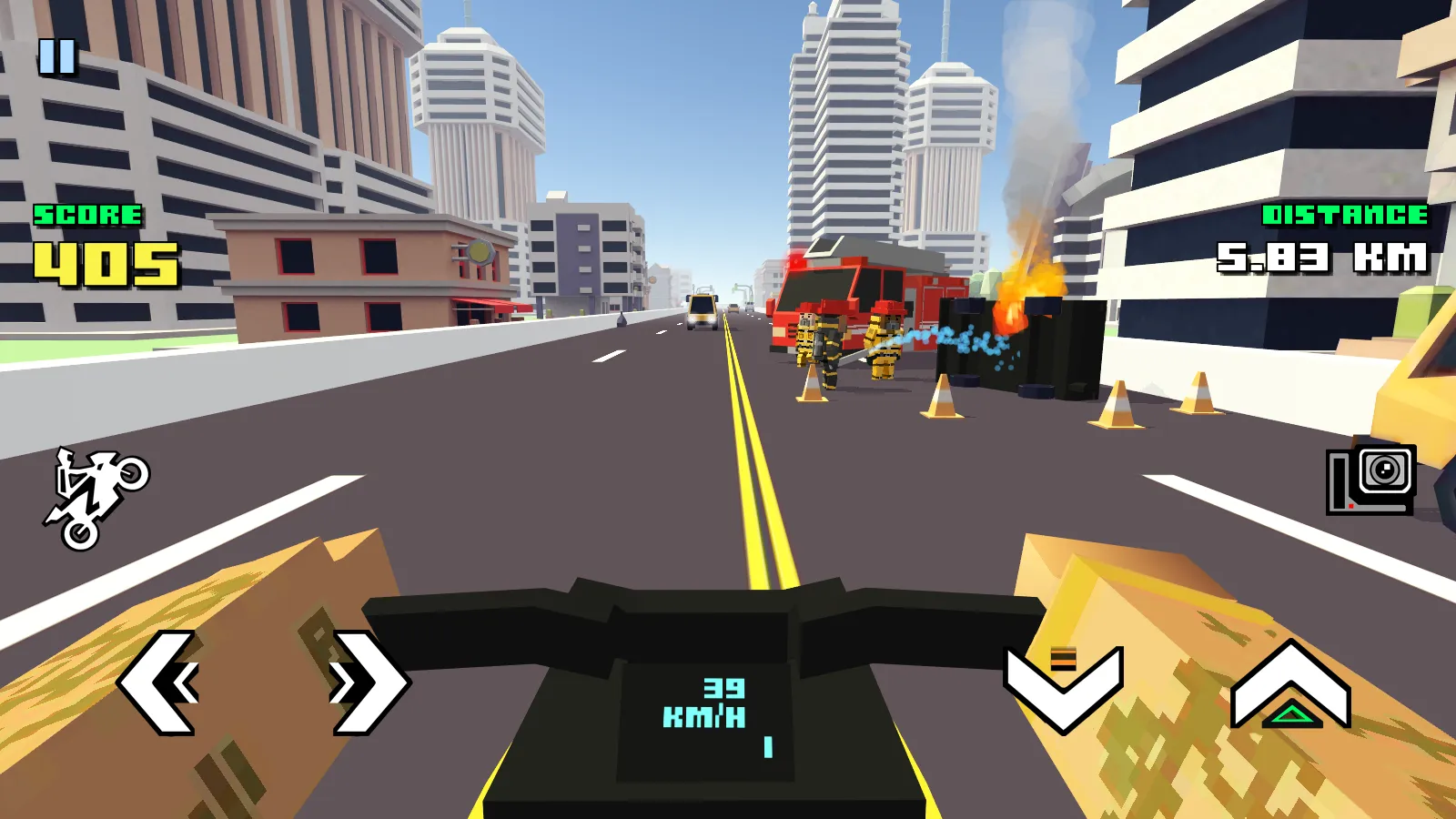 Blocky Moto Racing – мотоцикл симулятор [мод: всё открыто] Screenshot 4
