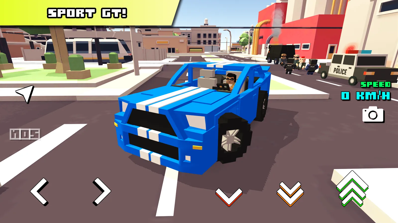Blocky Car Racer [мод: всё открыто] Screenshot 1