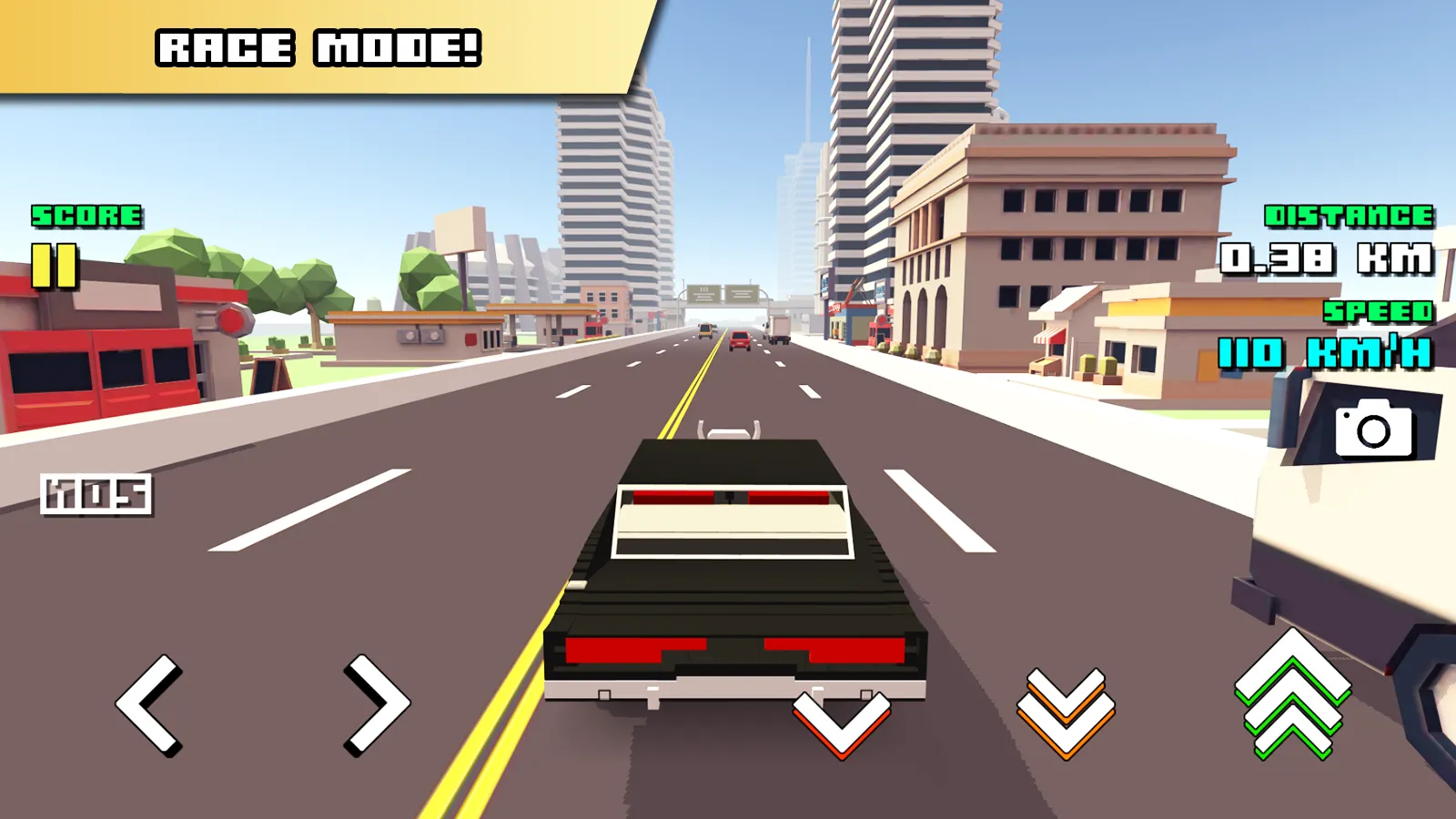 Blocky Car Racer [мод: всё открыто] Screenshot 3