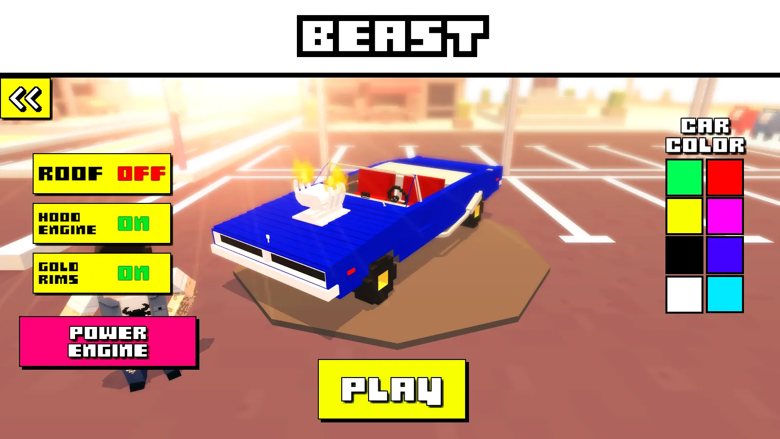 Blocky Car Racer [мод: всё открыто] Screenshot 5