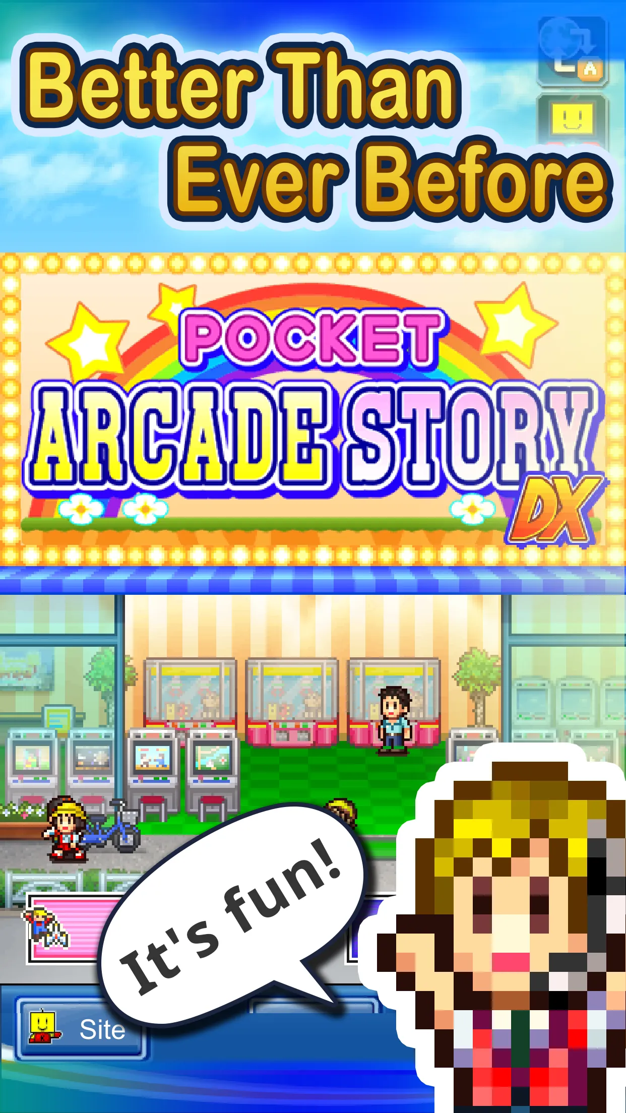 Pocket Arcade Story DX [мод: много денег] Screenshot 1