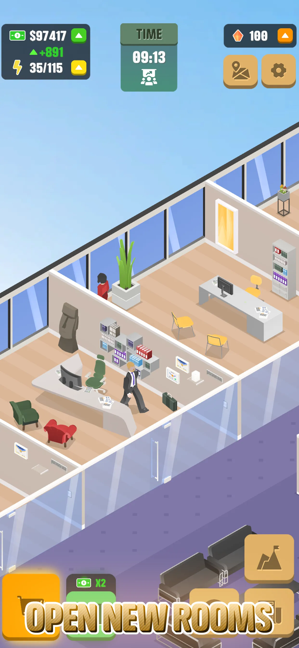 Idle Law Firm: бизнес-игра [мод: бесплатные покупки] Screenshot 3