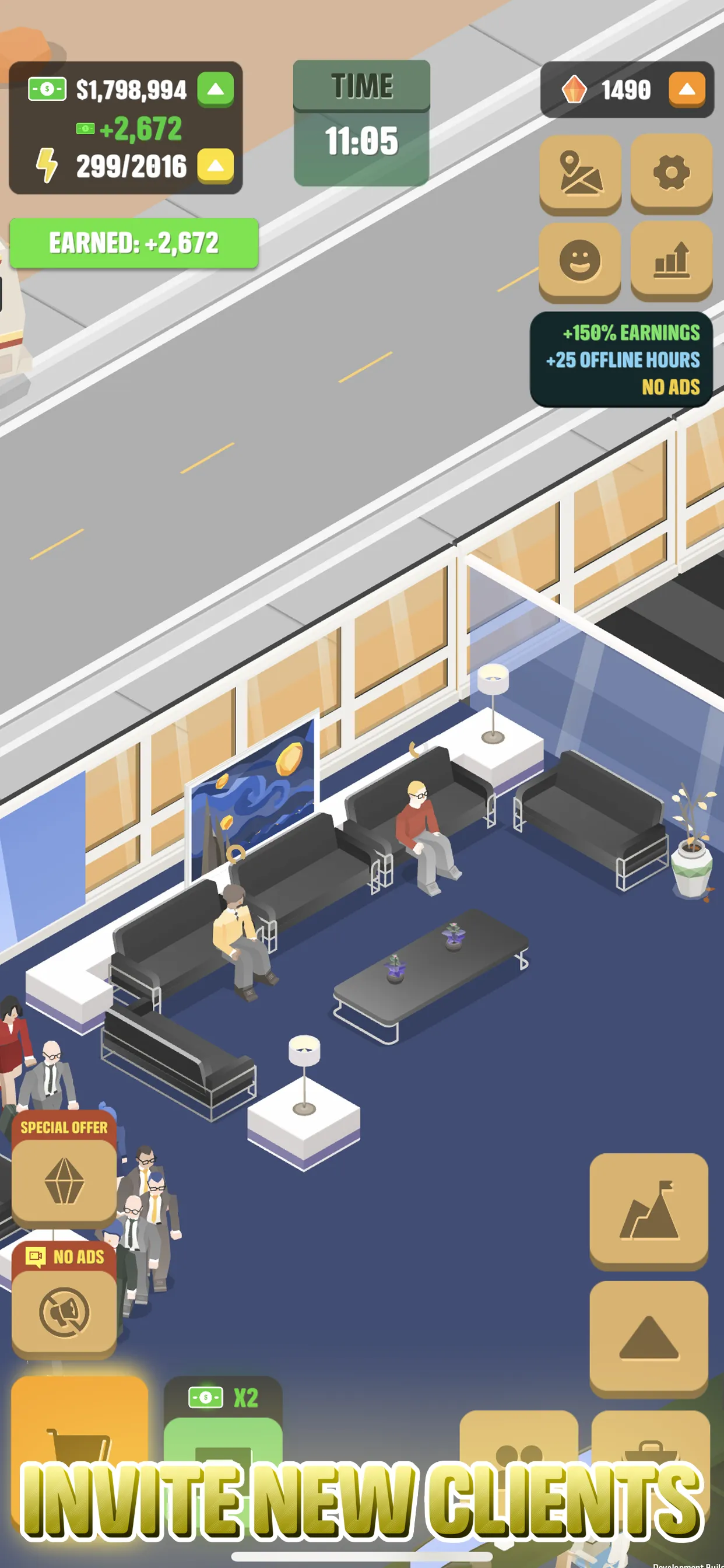 Idle Law Firm: бизнес-игра [мод: бесплатные покупки] Screenshot 5
