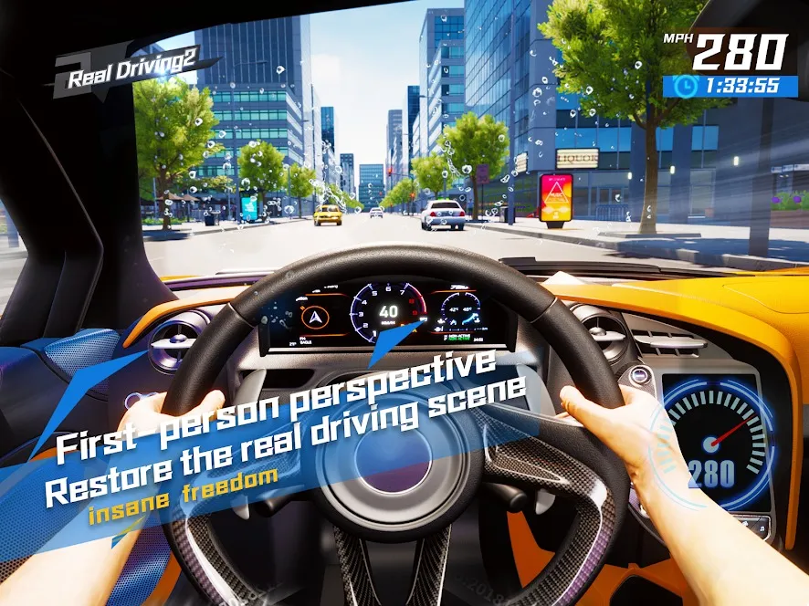 Real Driving 2: Лучший симулятор автомобиля [мод: много денег] Screenshot 1