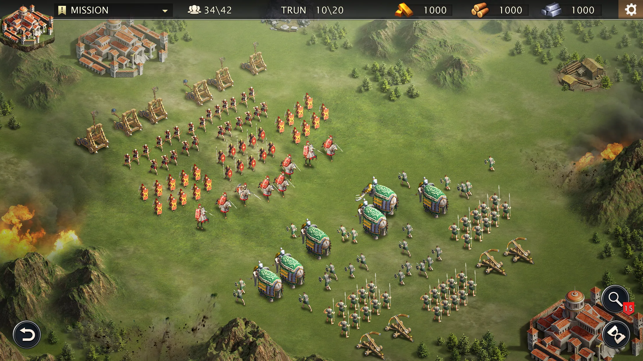 Grand War: Римские стратегии v1264 APK Мод (Меню, Много денег и медалей) Screenshot 5