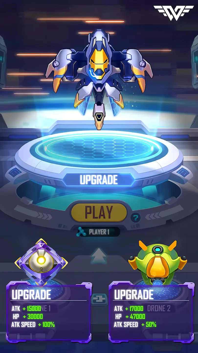WindWings: Космический шутер v1.3.116 APK Мод (Меню, Режим бога, Деньги, Premium) Screenshot 5