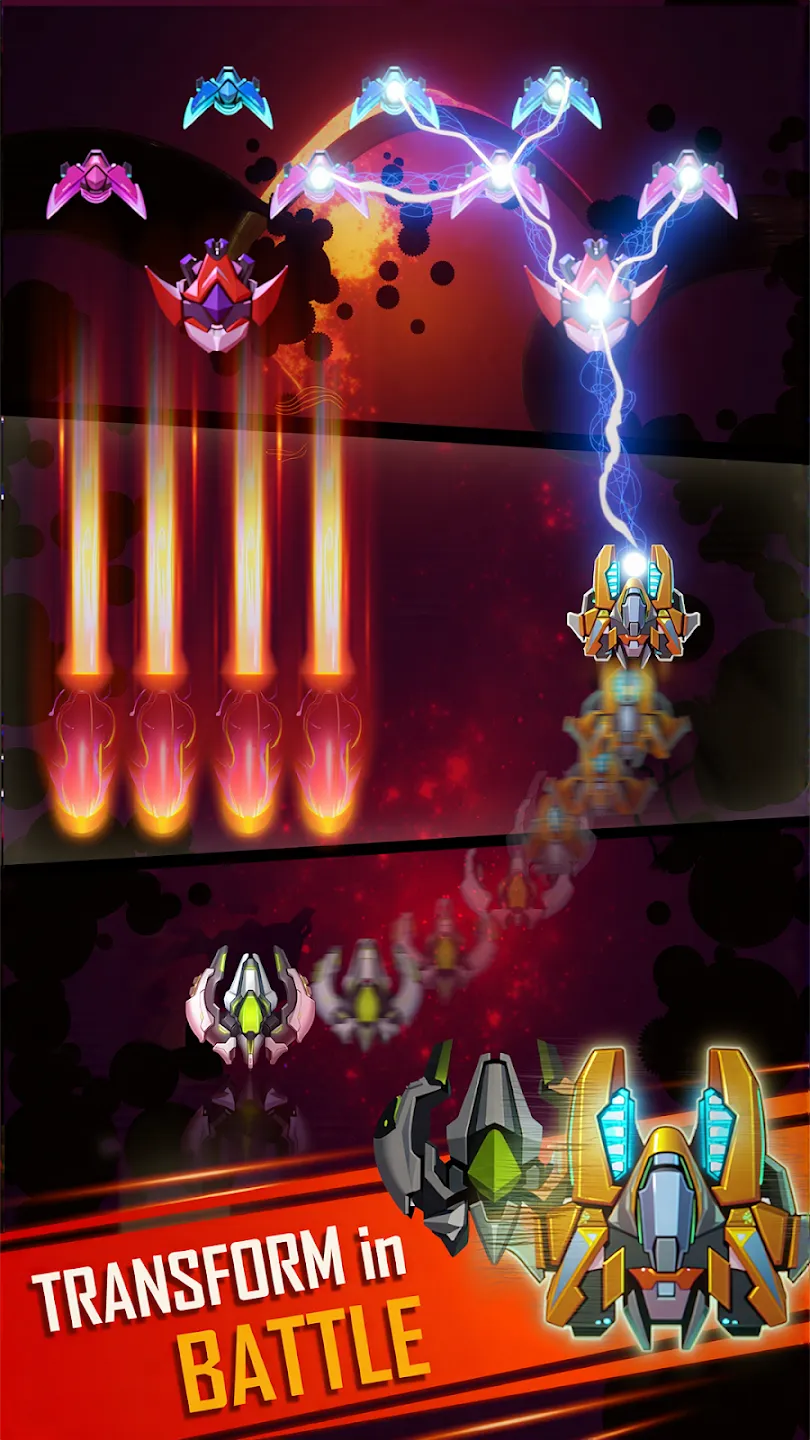 WindWings: Galaxy attack Pro v1.0.69 APK Мод (Много денег) Screenshot 2