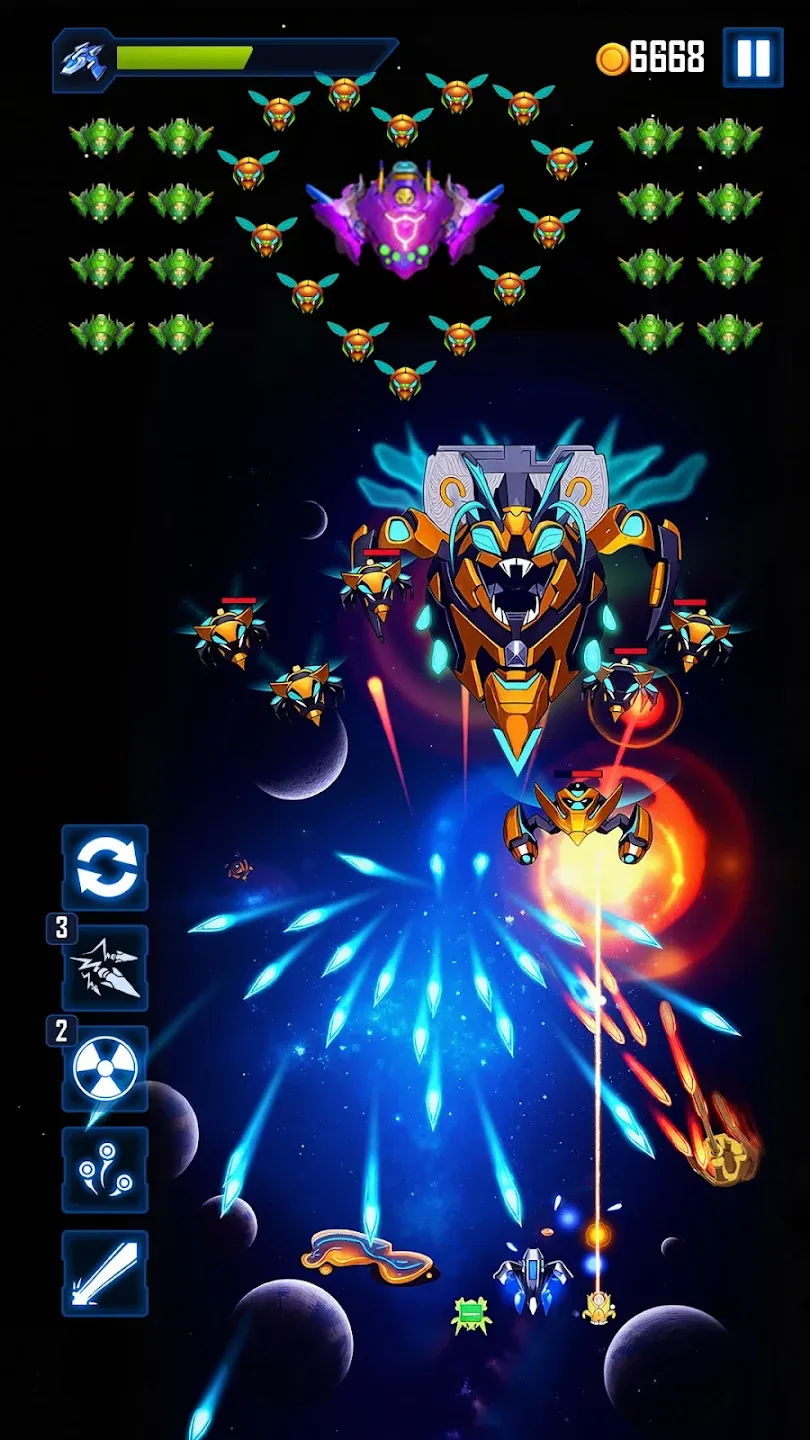 WindWings: Galaxy attack Pro v1.0.69 APK Мод (Много денег) Screenshot 3
