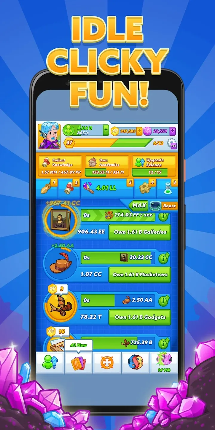 AdVenture Ages v1.34.0 APK Мод (Меню, Много капсул, Карты науки) Screenshot 2