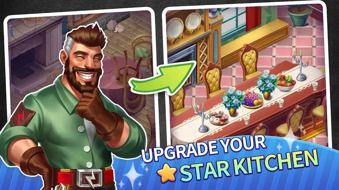 My Restaurant Empire: Decorating Story Cooking Game [мод: много денег] Screenshot 4
