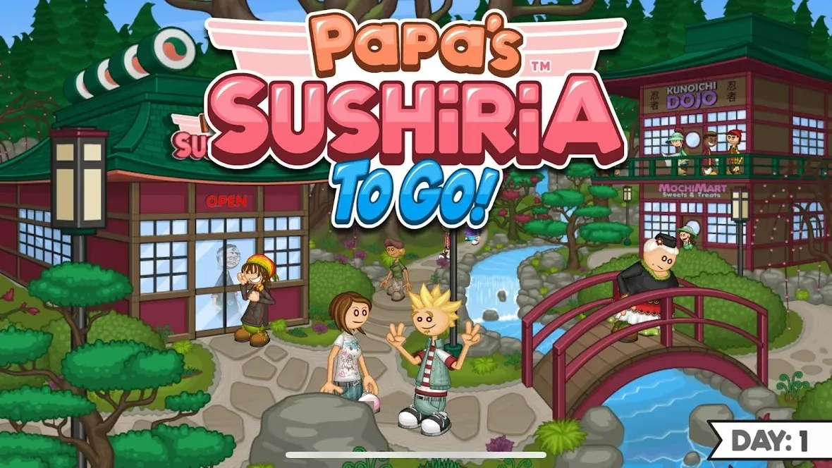 Papa's Sushiria To Go! [мод: много денег] Screenshot 1
