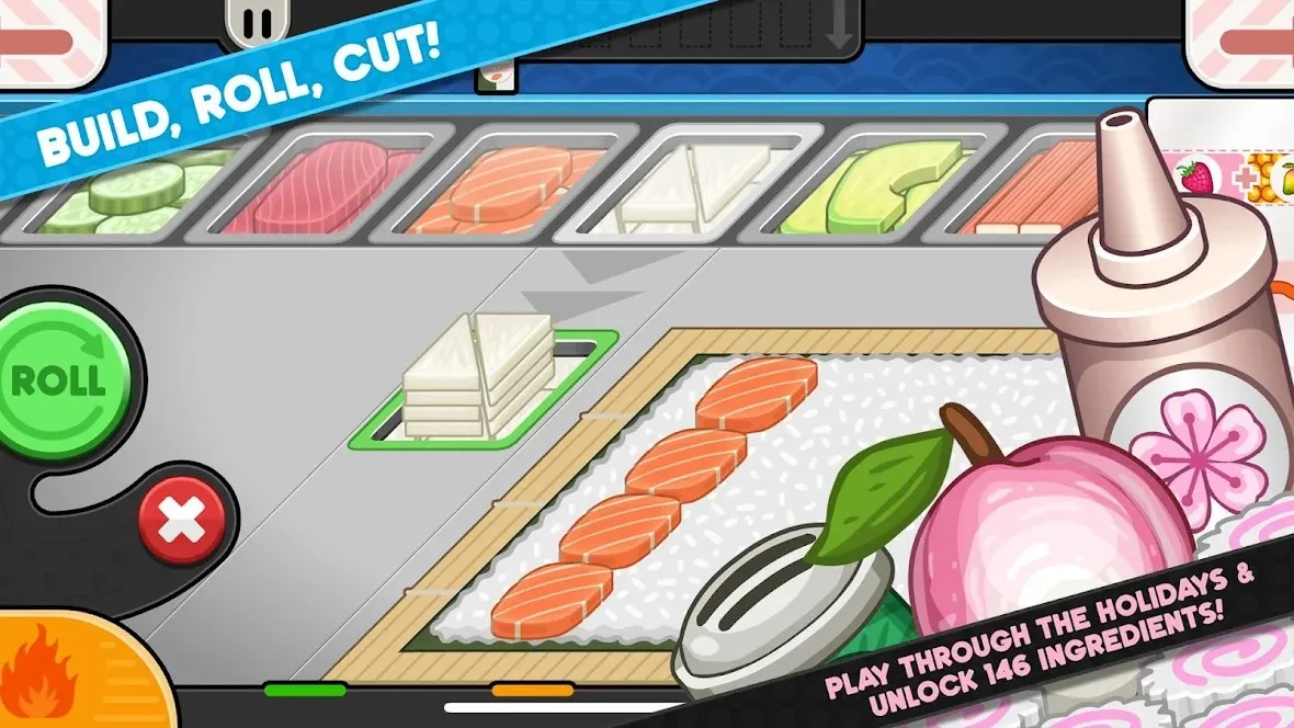 Papa's Sushiria To Go! [мод: много денег] Screenshot 4