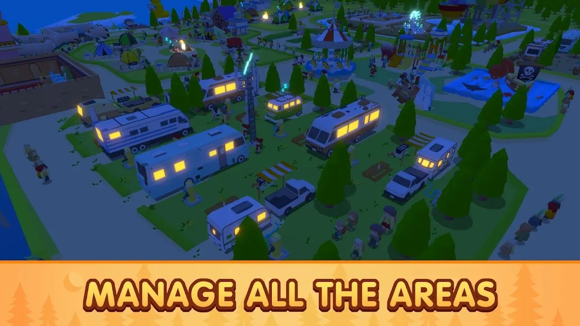 Camping Tycoon [мод: бесплатные покупки] Screenshot 4