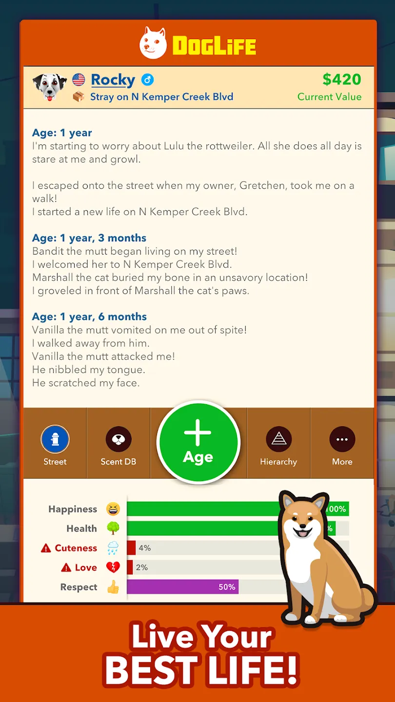 BitLife Dogs - DogLife v1.8.5 APK Мод (Меню, Unlocked Top Dog) Screenshot 4 BitLife Dogs - DogLife v1.8.5 APK Мод (Меню, Unlocked Top Dog) Screenshot 4