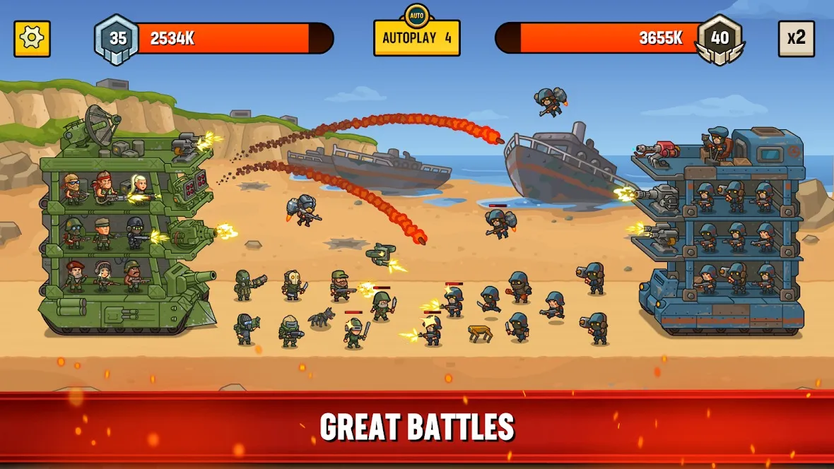 World War Defense [мод: много денег] Screenshot 4