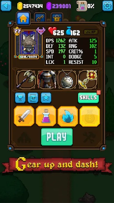 Dash Quest [мод: меню] Screenshot 2