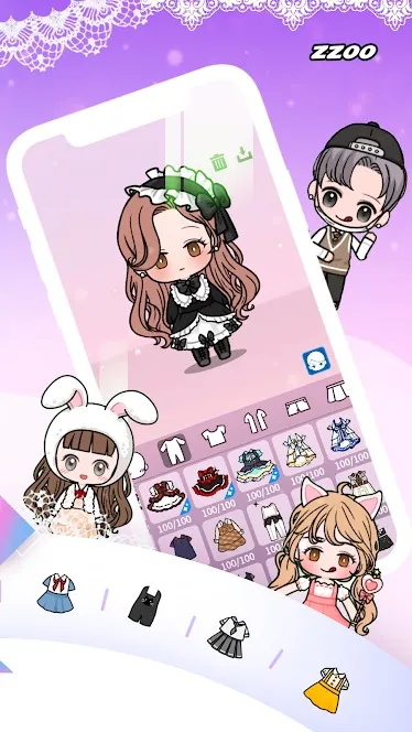 Toonydoll [мод: бесплатные покупки] Screenshot 2