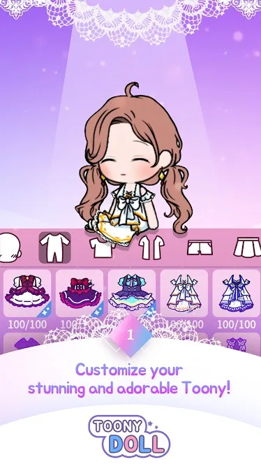 Toonydoll [мод: бесплатные покупки] Screenshot 3