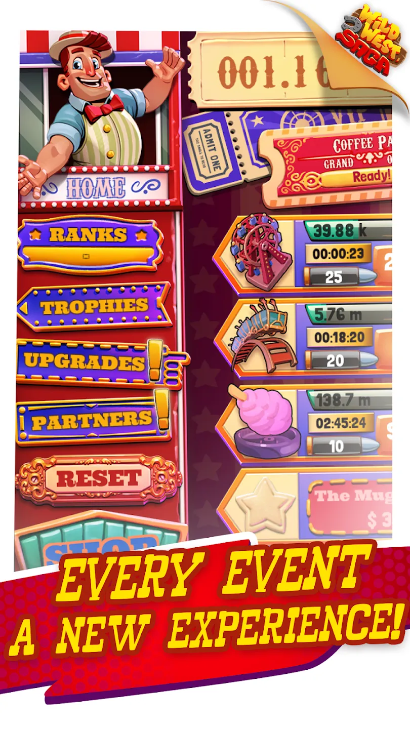 Idle Tycoon: Wild West Clicker v1.20.45 APK Мод (Меню, Много денег) Screenshot 5