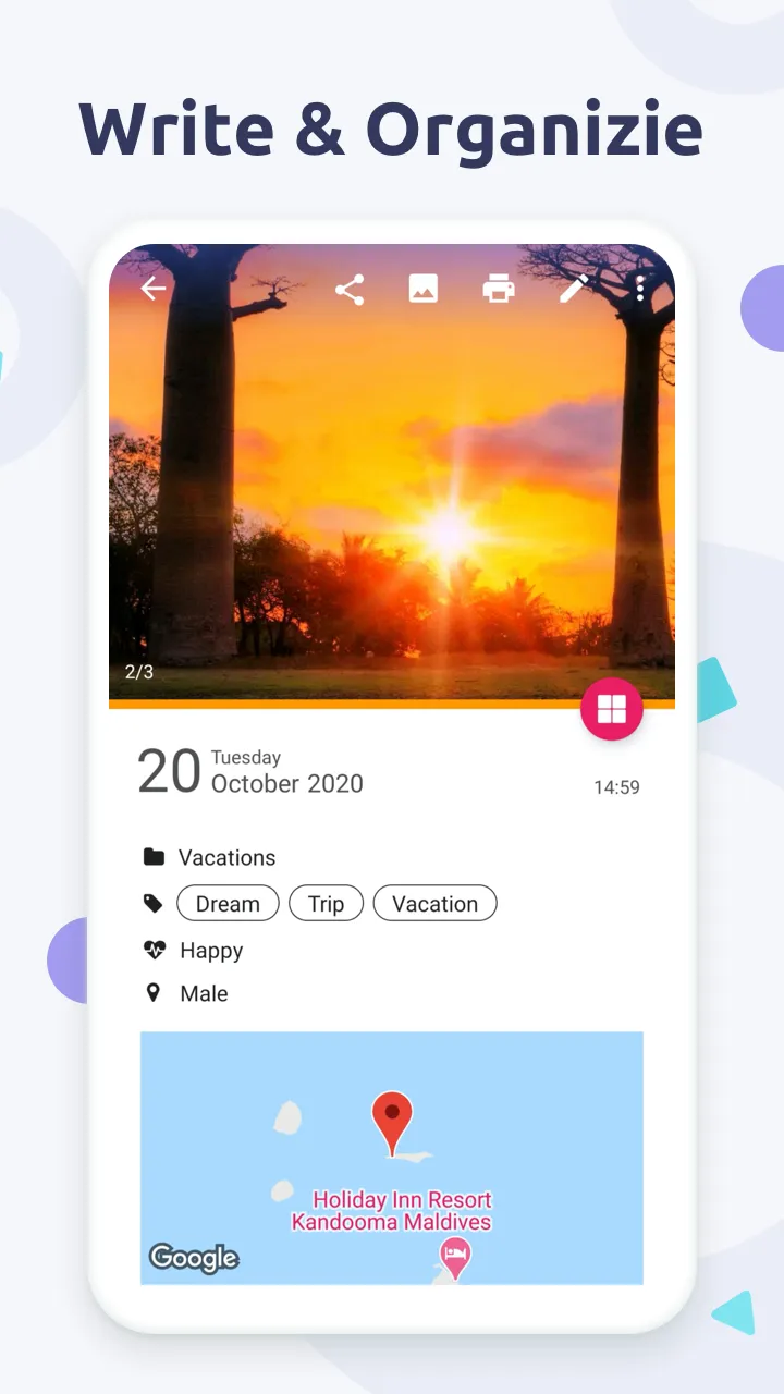 Diaro Premium – дневник, журнал, Заметки, Трекер Настроения [мод: всё открыто] Screenshot 4