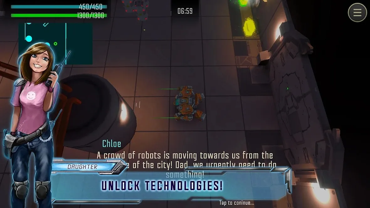Robot Warrior Top-down shooter [мод: много денег] Screenshot 2