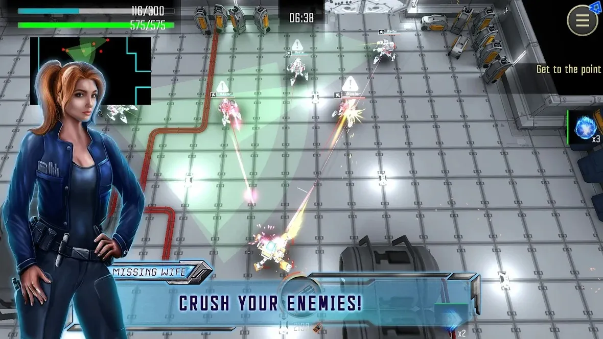 Robot Warrior Top-down shooter [мод: много денег] Screenshot 4