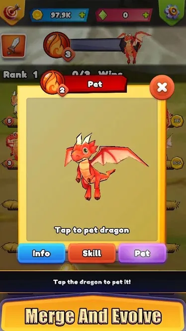 Dragon Merge Master Idle [мод: много денег] Screenshot 3