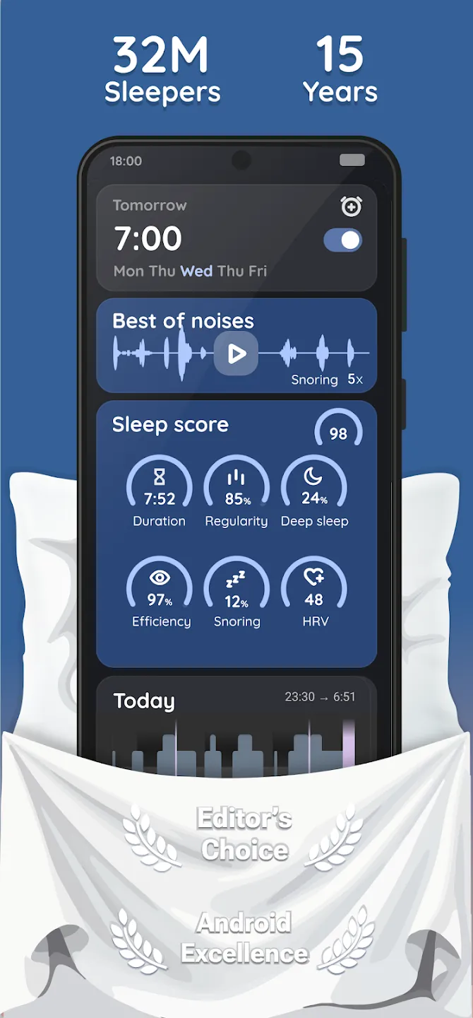 Sleep as Android v20260429 APK Мод (Всё открыто, Premium) Screenshot 1