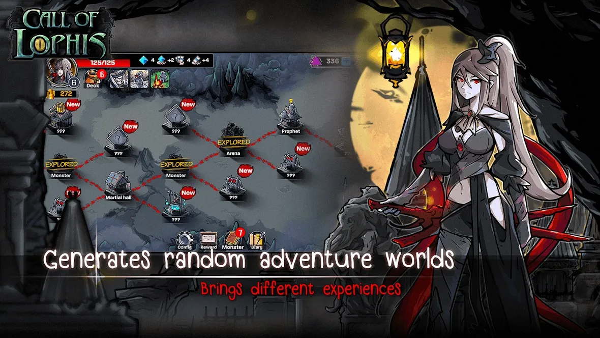 Lophis Roguelike: Card RPG game, Darkest Dungeon [мод: полная версия] Screenshot 4
